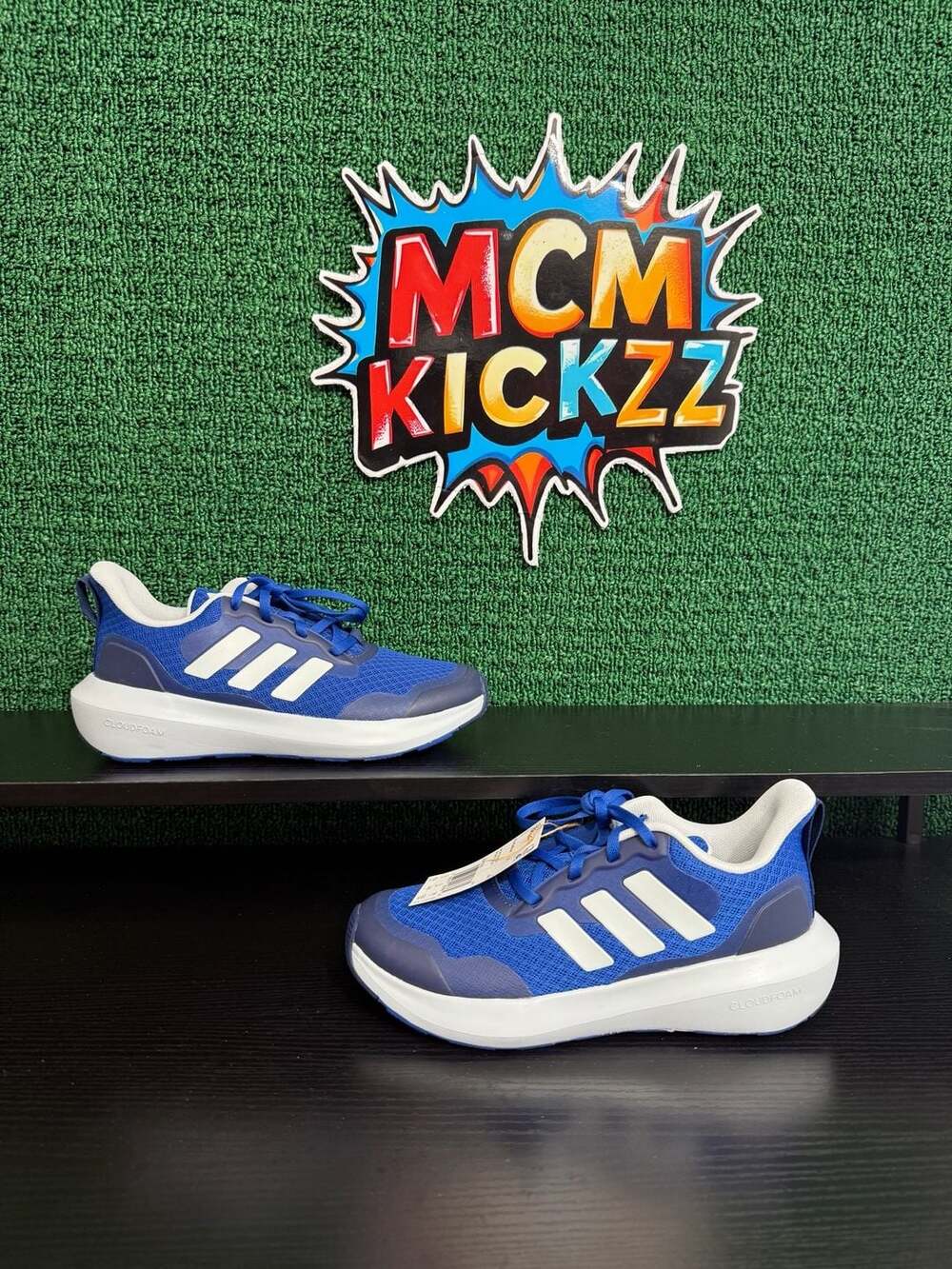 adidas Fortarun 3.0 J Royal Blue White Running Shoes JI2178